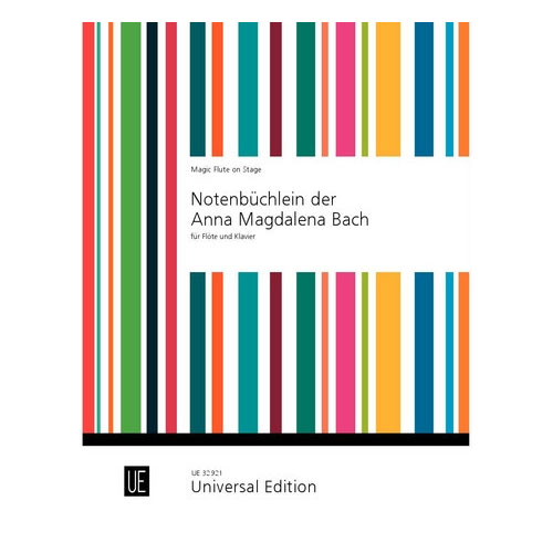 UNIVERSAL EDITION NOTEBOOK FOR ANNA MAGDALENA BACH - FLUTE ET PIANO