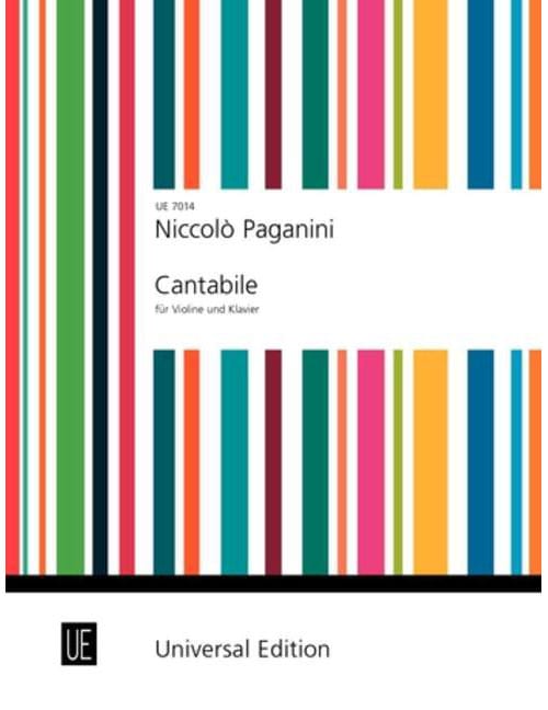 UNIVERSAL EDITION PAGANINI - CANTABILE - VIOLON ET PIANO