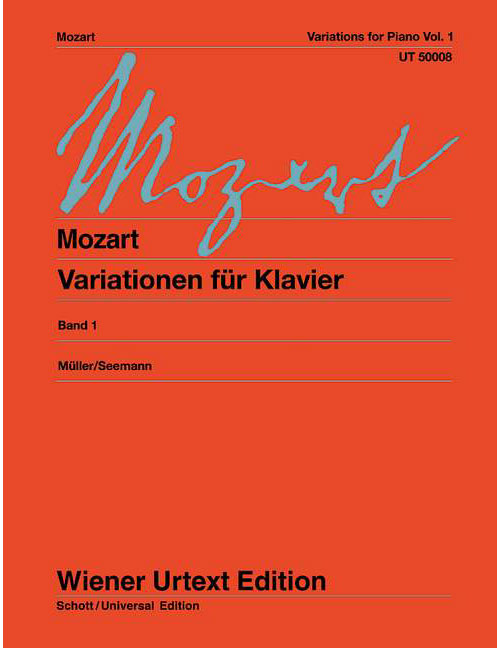 WIENER URTEXT EDITION MOZART - VARIATIONS - PIANO