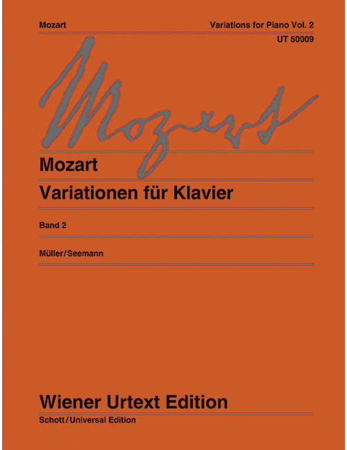 WIENER URTEXT EDITION MOZART W.A. - VARIATIONS FOR PIANO VOL.2