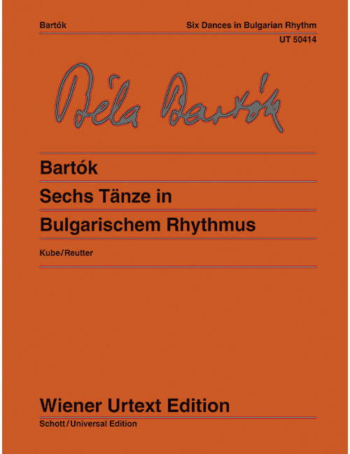 WIENER URTEXT EDITION BARTOK BELA - SIX DANCES IN BULGARIAN RHYTHM - PIANO