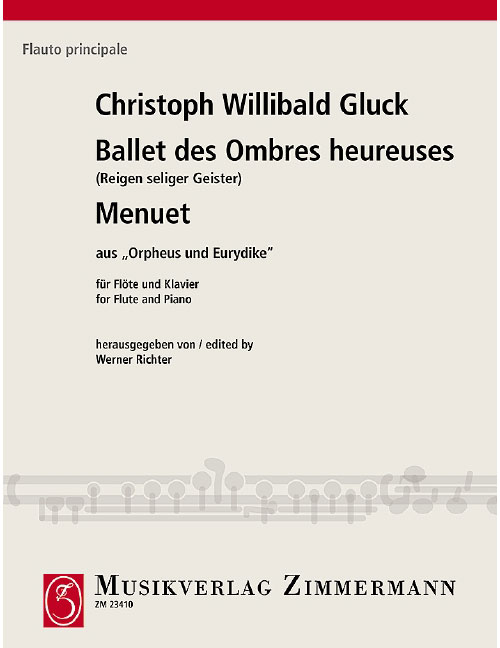 ZIMMERMANN Gluck - Ronde Des Esprits Bienheureux - Flute et Piano