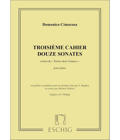 EDITION MAX ESCHIG CIMAROSA D. - 32 SONATES VOL.3 (21 A 32 ) - PIANO