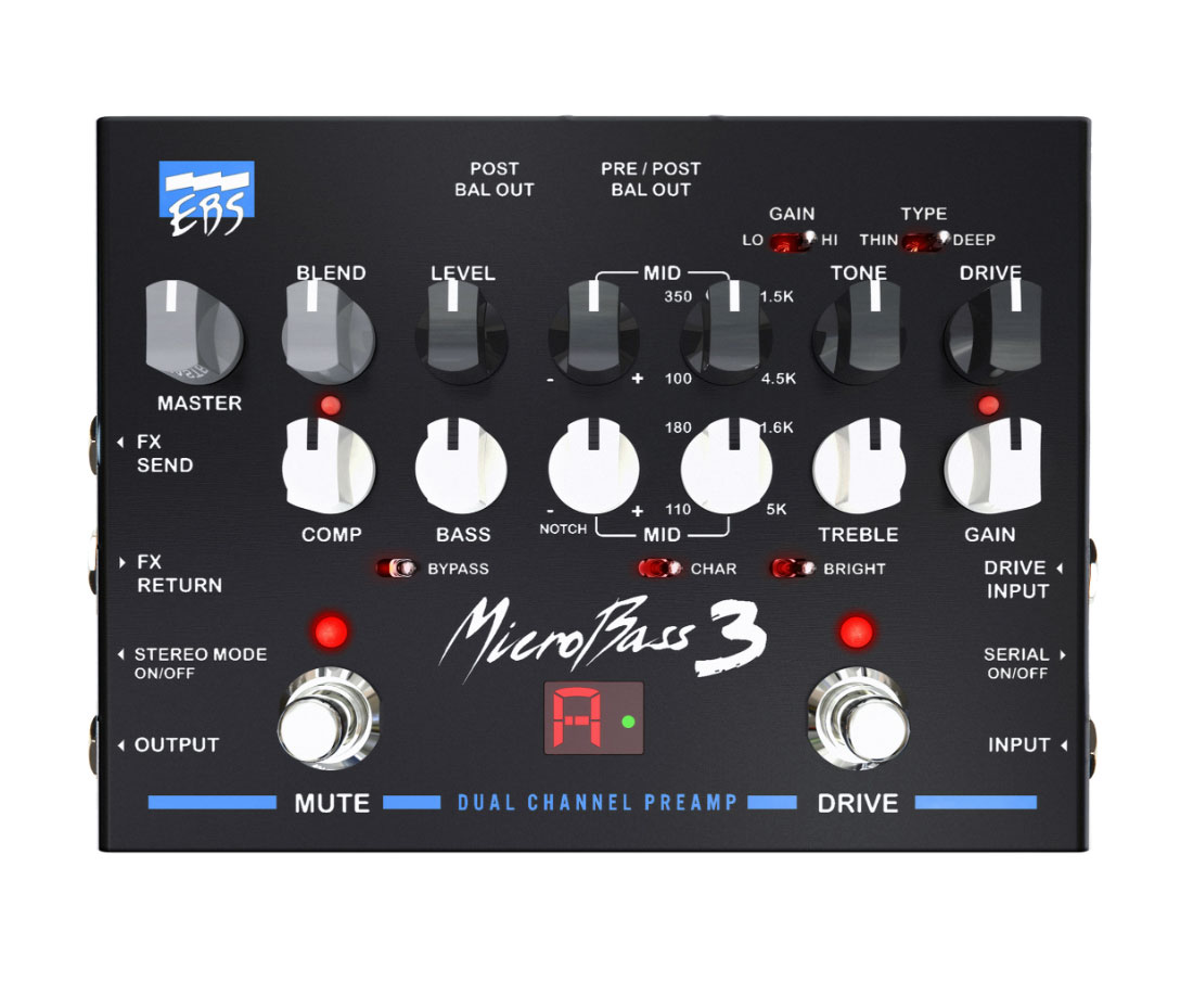EBS PROFESSIONAL 2-CHANNEL BASS PREAMPLIFIER - B Stock