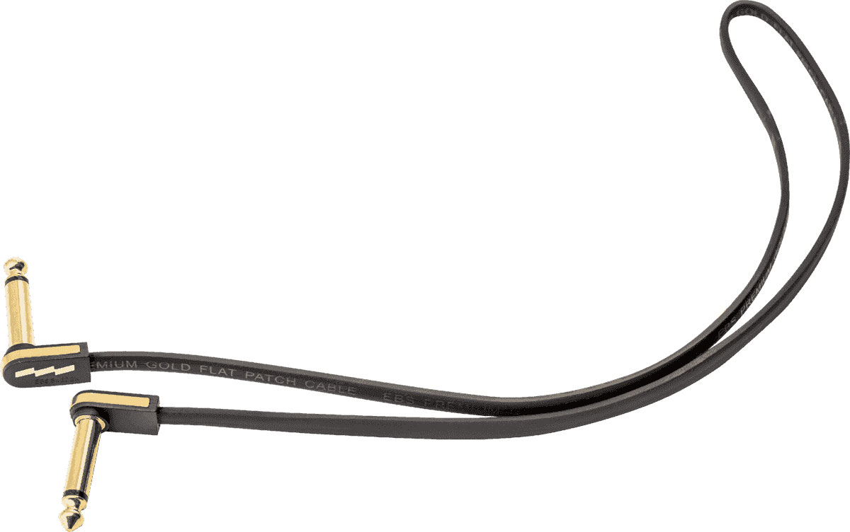 EBS Câble de Patch Guitare 58 CM Compact Or