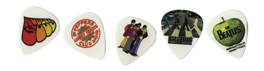 D'ADDARIO AND CO BEATLES GUITAR PICKS ALBUMS 10 PACK THIN
