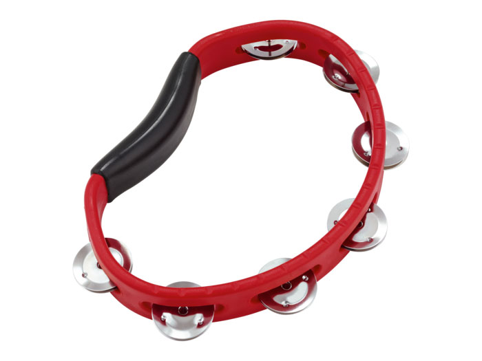 MEINL Tambourin Abs Demi Lune 1 Rangee Cymbales Rouge