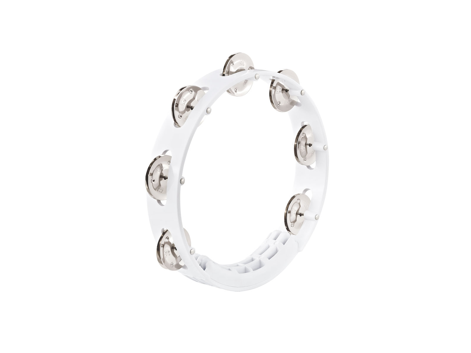 MEINL HTT8WH - TAMBOURINE ABS WHITE 20CM 1 JINGLE ROW