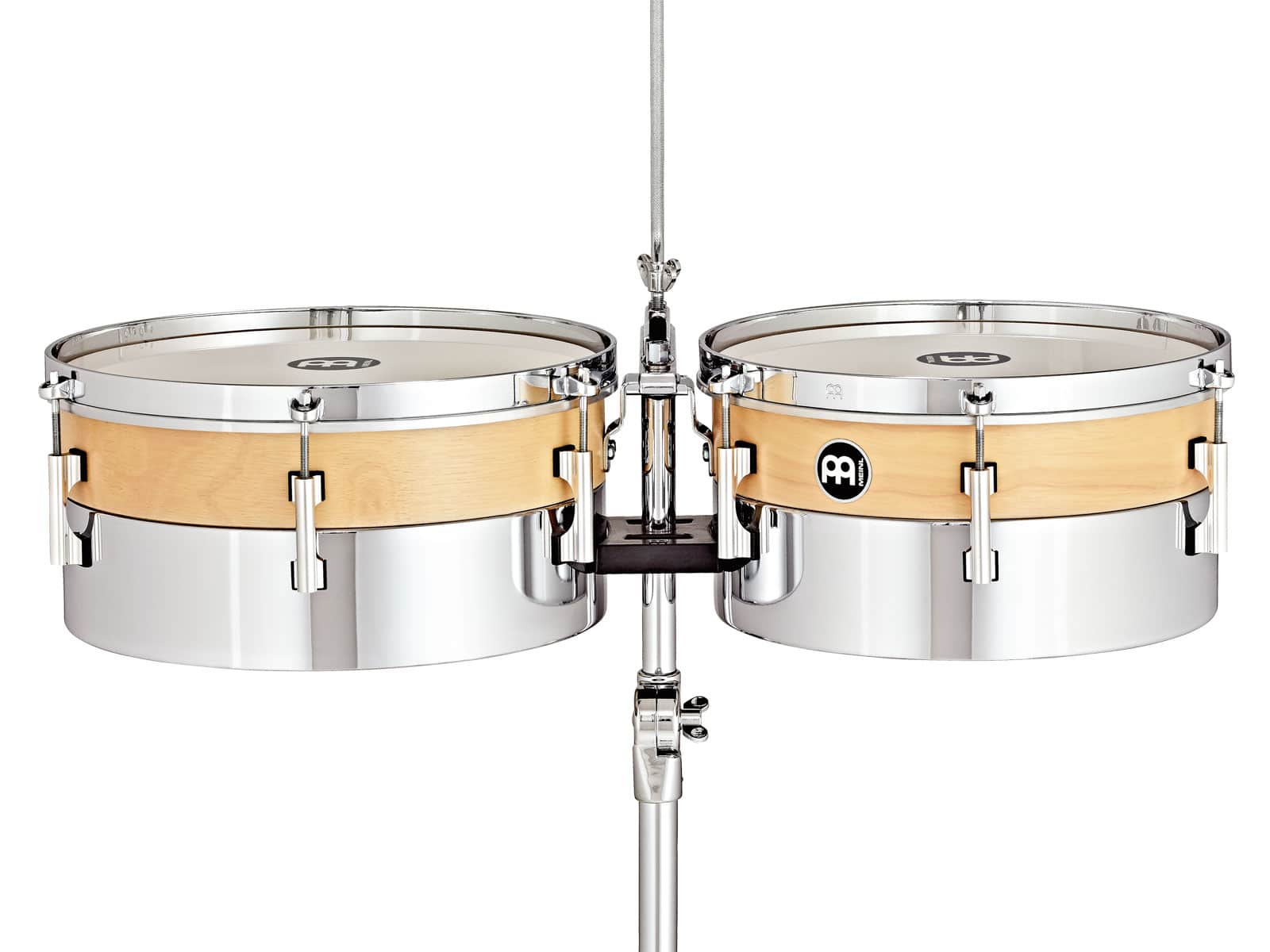 MEINL HYT1314 TIMBALES LATINE HYBRIDE 13/14 CHENE ACIER