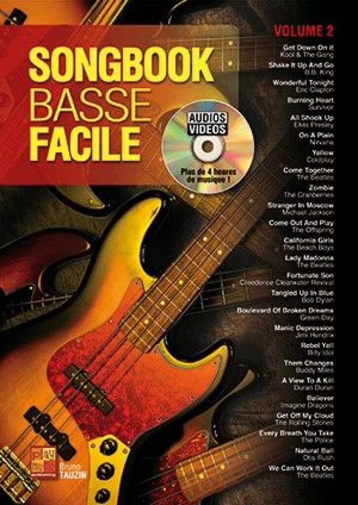 PLAY MUSIC PUBLISHING BRUNO TAUZIN - SONGBOOK BASSE FACILE VOLUME 2 