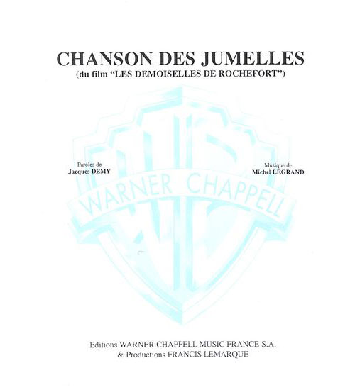 CARISCH LEGRAND MICHEL - CHANSON DES JUMELLES DU FILM LES DEMOISELLES DE ROCHEFORT