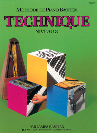 CARISCH Methode De Piano Bastien - Technique Niveau 3