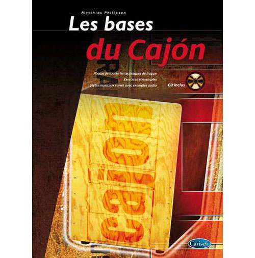  PHILIPZEN MATTHIAS - LES BASES DU CAJON + CD - PERCUSSION