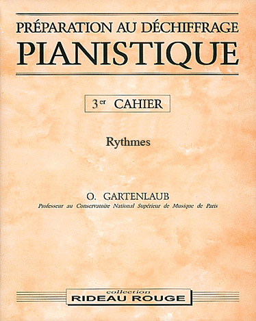 RIDEAU ROUGE GARTENLAUB O. - PREPARATION AU DECHIFFRAGE VOL. 3 - FORMATION MUSICALE