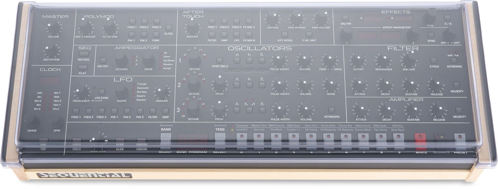 DECKSAVER Sequential Trigon-6 Desktop Cover