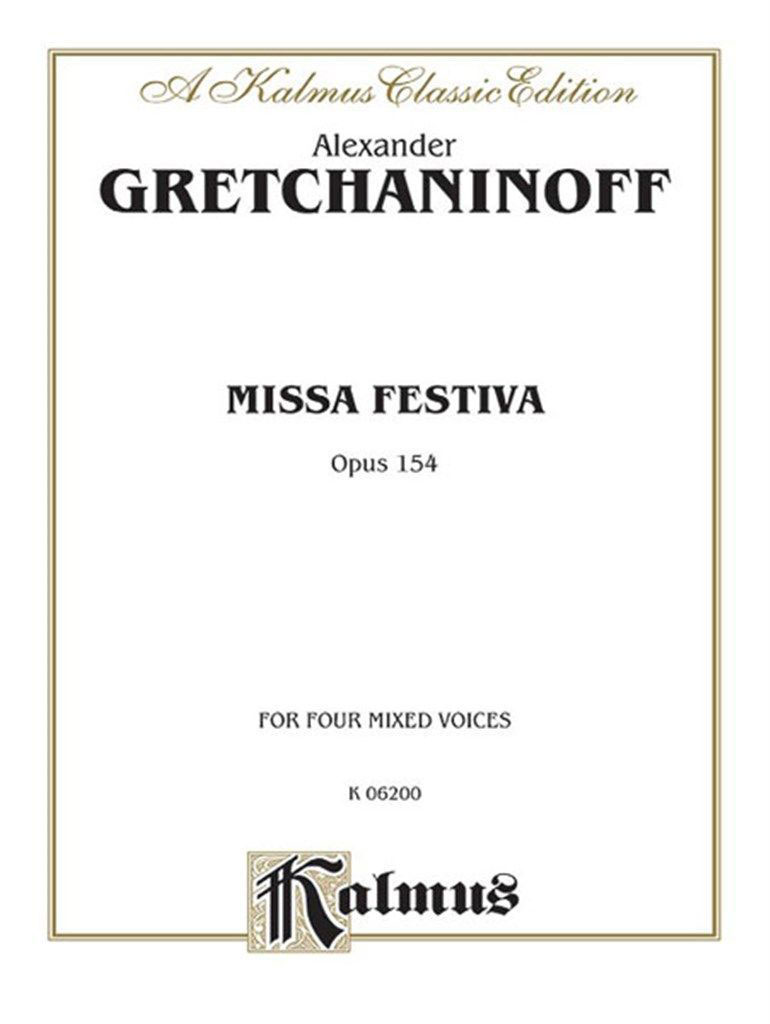 ALFRED PUBLISHING GRETCHANINOV A. - MISSA FESTIVA OP. 154 