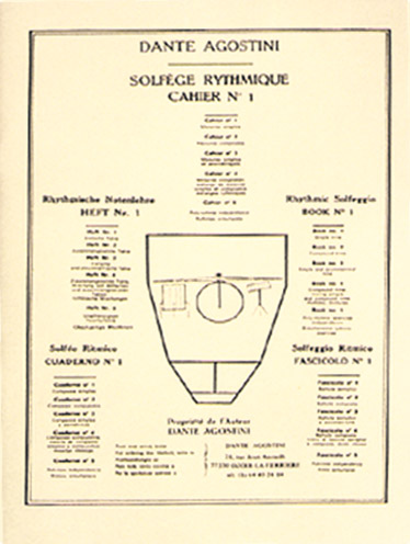 EDITIONS AGOSTINI AGOSTINI - SOLFEGE RYTHMIQUE VOL.1 : MESURES SIMPLES