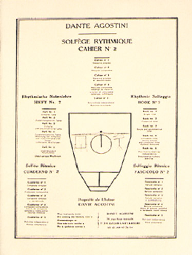 EDITIONS AGOSTINI AGOSTINI - SOLFEGE RYTHMIQUE VOL.2 : MESURES COMPOSEES