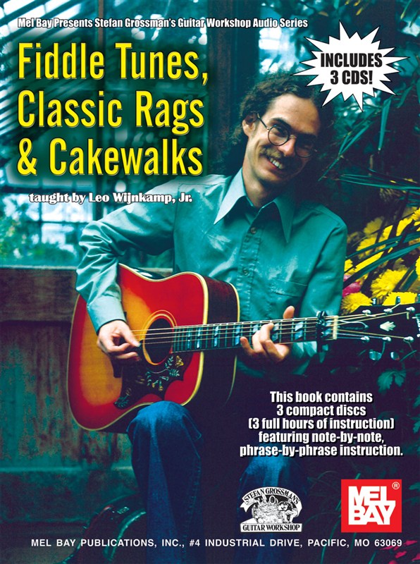 MUSIC SALES WIJNKAMP JR. LEO - FIDDLE TUNES, CLASSIC RAGS AND CAKEWALKS - GUITAR