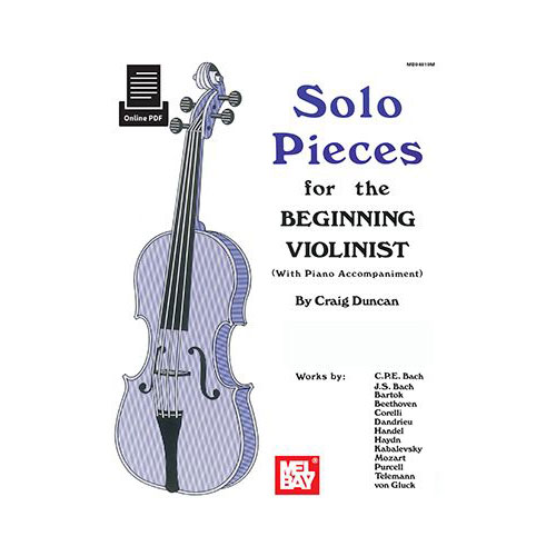 MEL BAY DUNCAN CRAIG - SOLO PIECES FOR THE BEGINNING VIOLINIST - VIOLIN