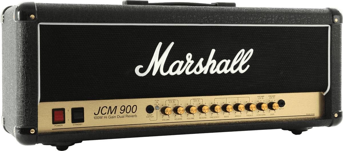 MARSHALL AMPLIS GUITARE LAMPE VINTAGE TETE 100 WATTS JCM900 - RECONDITIONNE