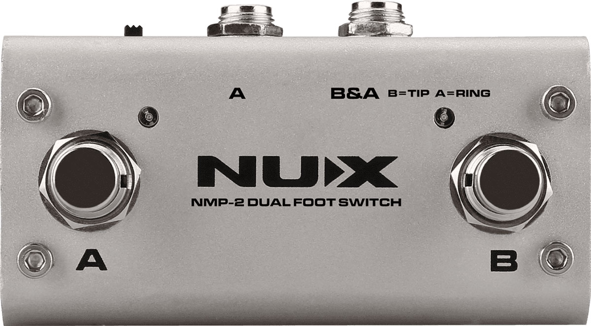 NUX NMP-2 FOOTSWITCH 2 VOIES AVEC LEDS - 3 MODES PEDALIER 