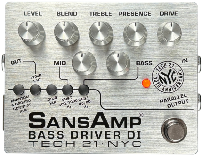 TECH21 SANSAMP BASS DRIVER DI 30TH ANNIVERSARY