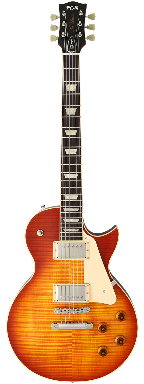 FGN Guitars Neo Classic NLS10RFM Faded Cherry Burst + Housse