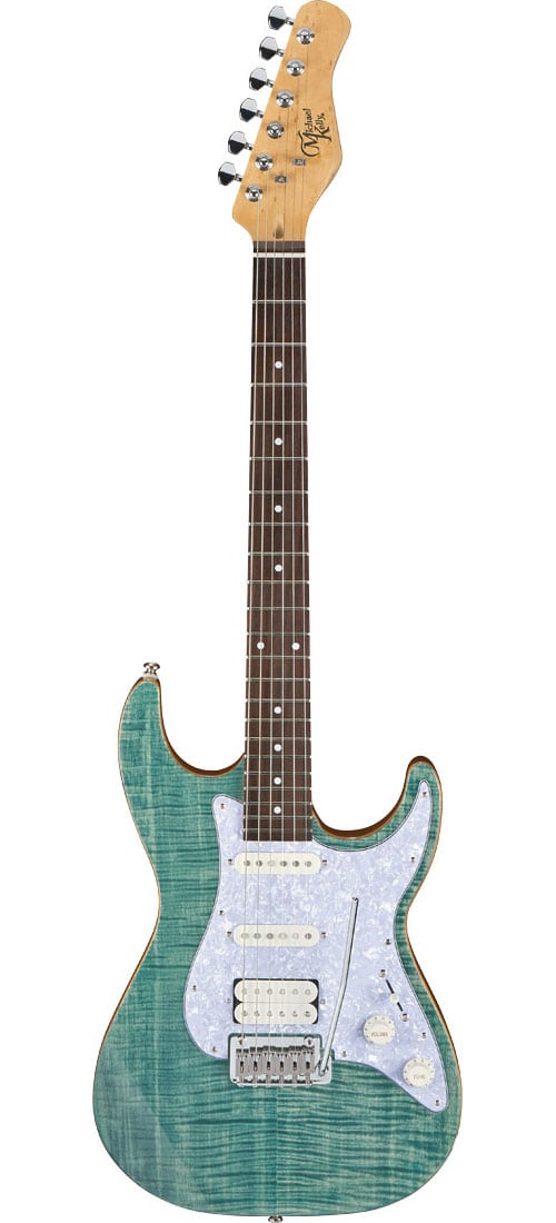 MICHAEL KELLY 1963S GUITARE ELECTRIQUE FINITION BLUE JEAN WASH