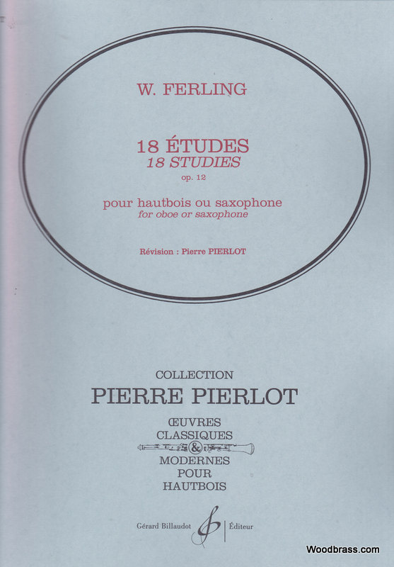 BILLAUDOT FERLING W. - 18 ETUDES OP. 12 - HAUTBOIS