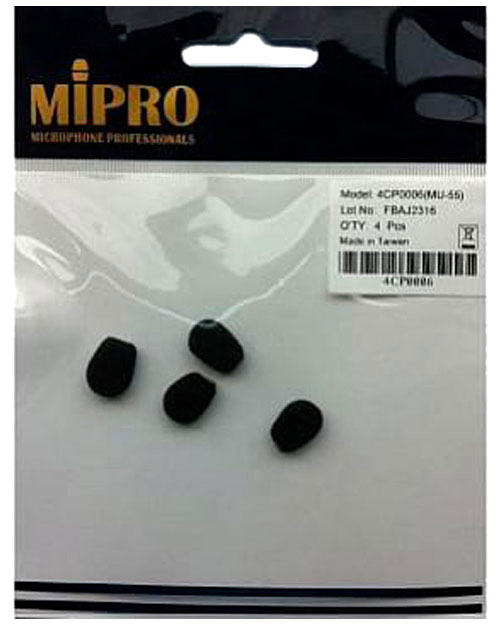 MIPRO 4CP0006 Set of 4 windshields for MU 55 HN