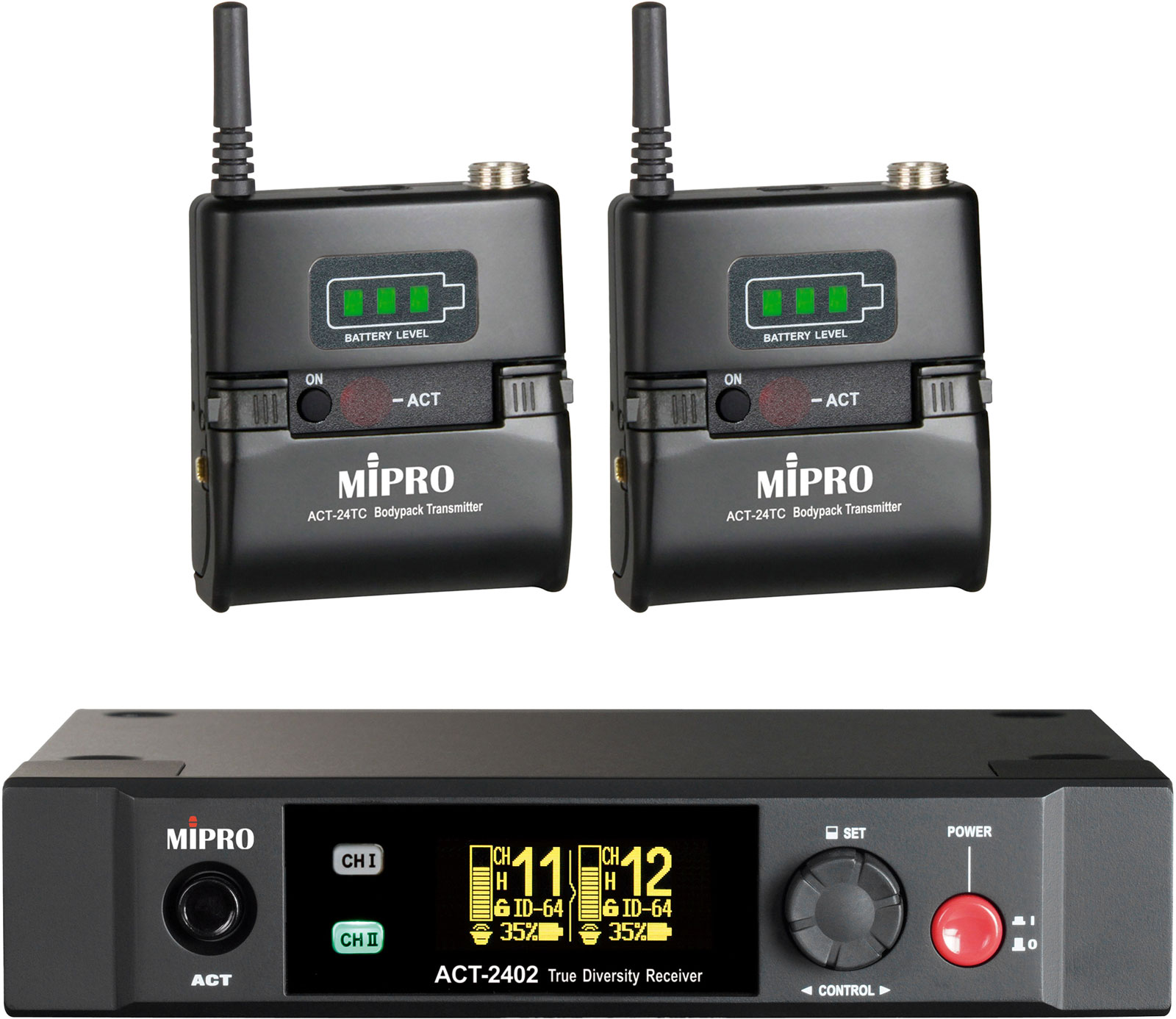 MIPRO ACT 2402 + 2 x ACT 24TC