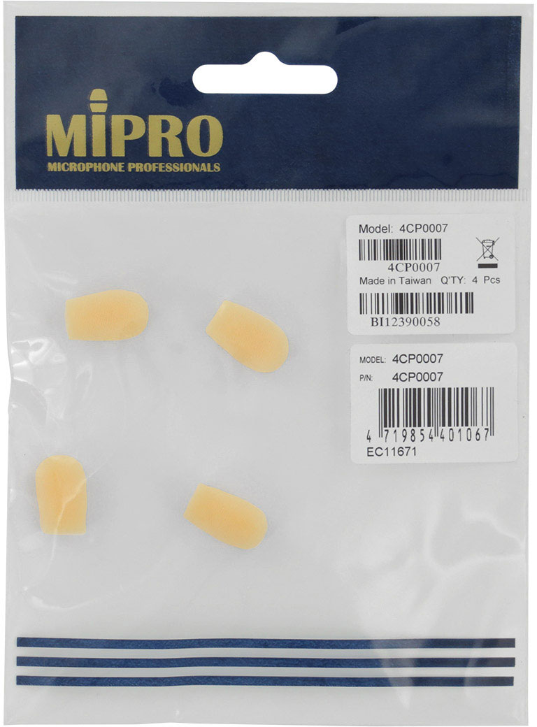 MIPRO Set of 4 windshields for MU 55 microphone