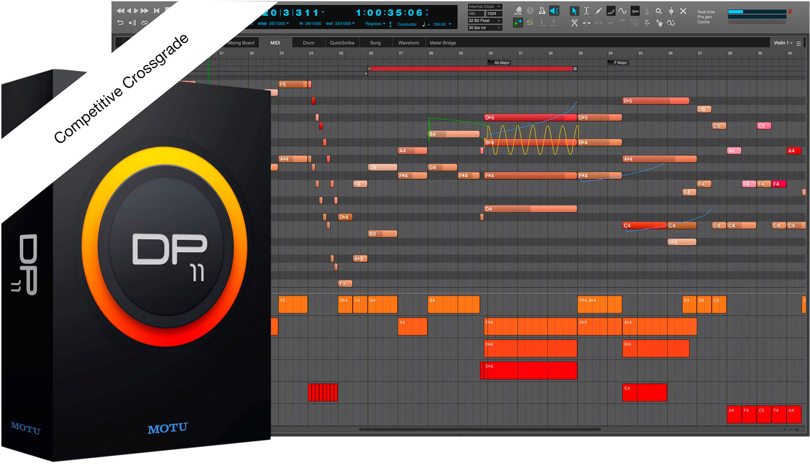 MOTU Digital Performer 11 Competitive Crossgrade