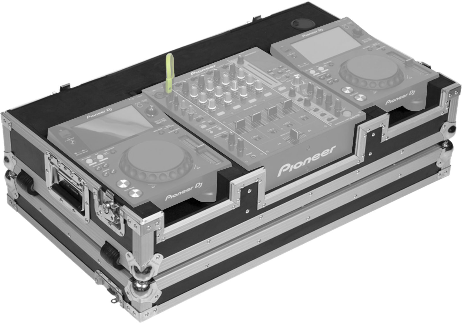 WALKASSE Flight Régie 10/12'' XDJ700 et DJM750 W Silver