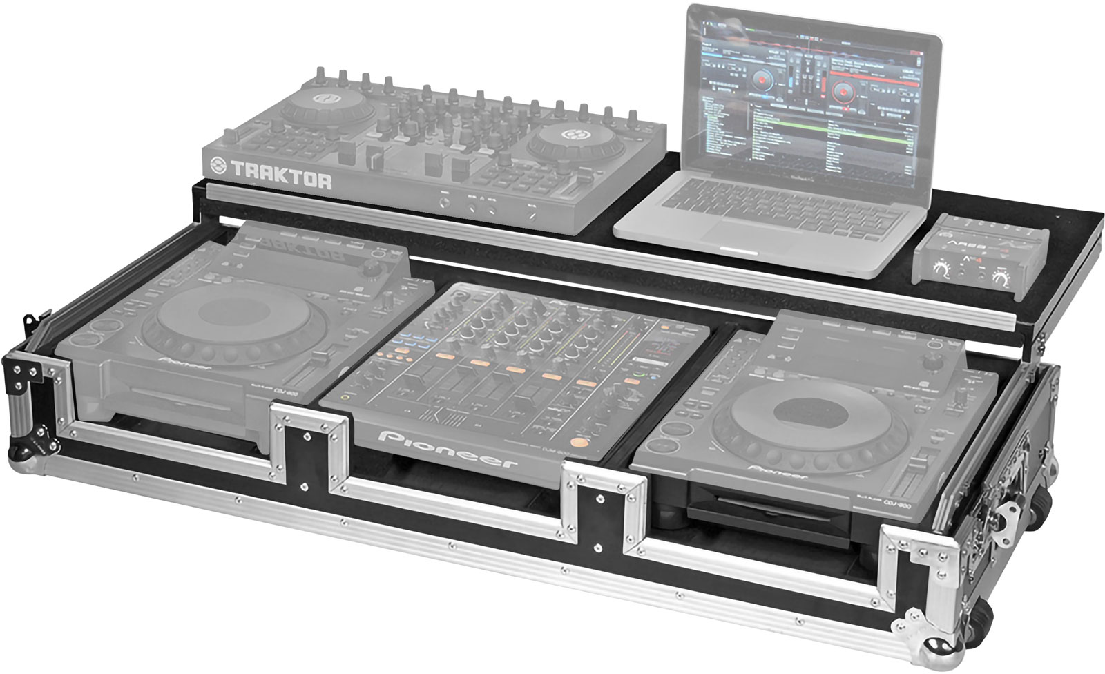 WALKASSE Flight Régie CDJ-2000NXS2 / DJM-900 LTS Silver