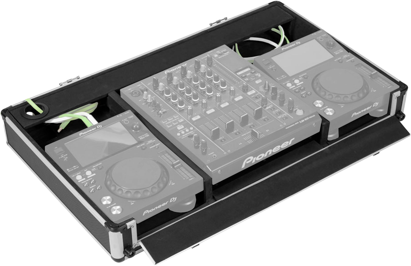 WALKASSE Case Régie 10 / 12'' XDJ700 et DJM750 Silver