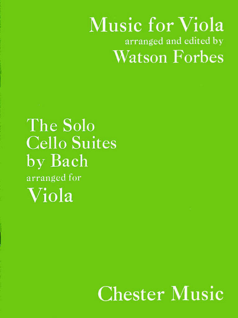 CHESTER MUSIC BACH - 6 SUITES FOR VIOLA (ORIGINALLY FOR CELLO)