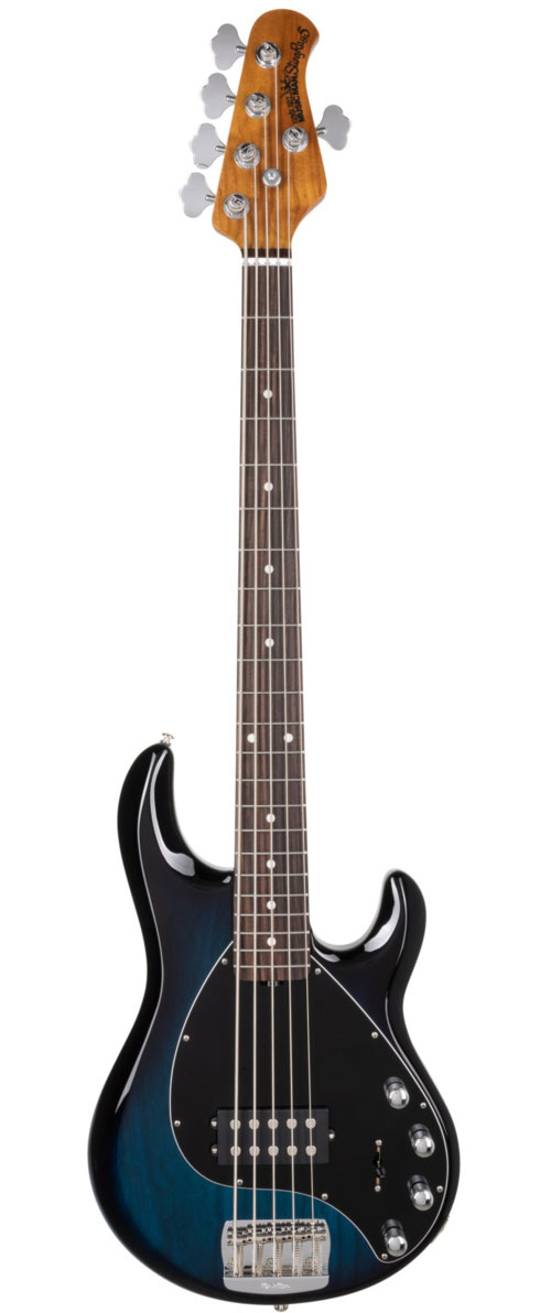 MUSIC MAN STINGRAY SPECIAL 5 - PACIFIC BLUE BURST - ERABLE FLAMME/PALISSANDRE - PG NOIR - CHROME