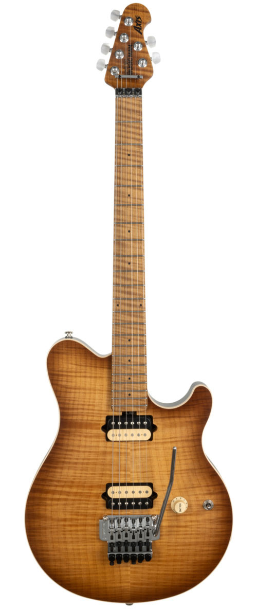 MUSIC MAN Axis Honey Pot Flame Top Satin