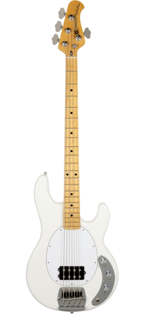 MUSIC MAN Retro '70S Stingray Bass - White - Erable