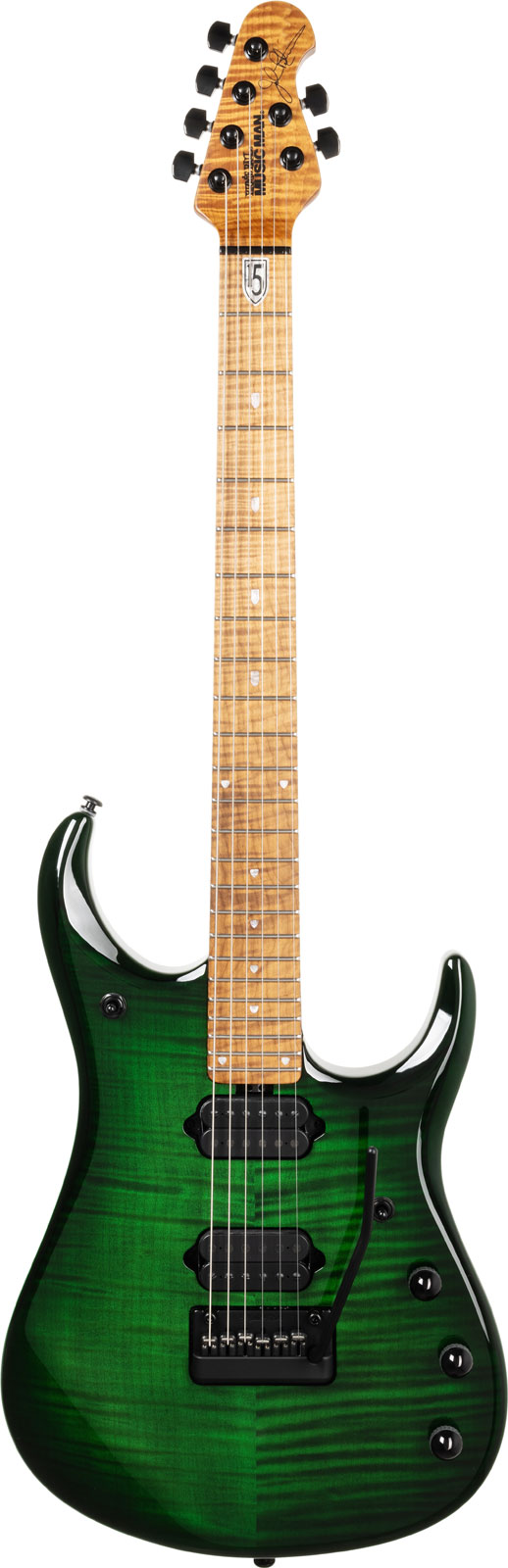 MUSIC MAN JP15 - Green Tiger Eye Flame