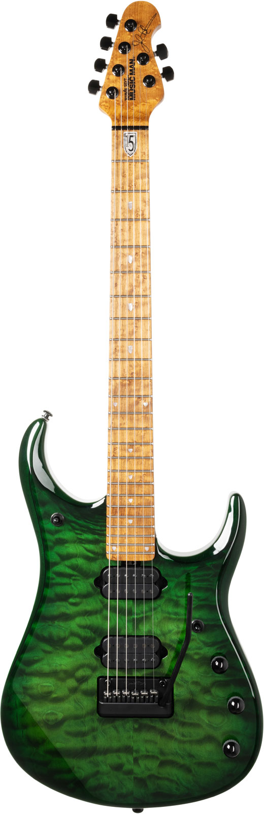 MUSIC MAN JP15 - Green Tiger Eye Quilt