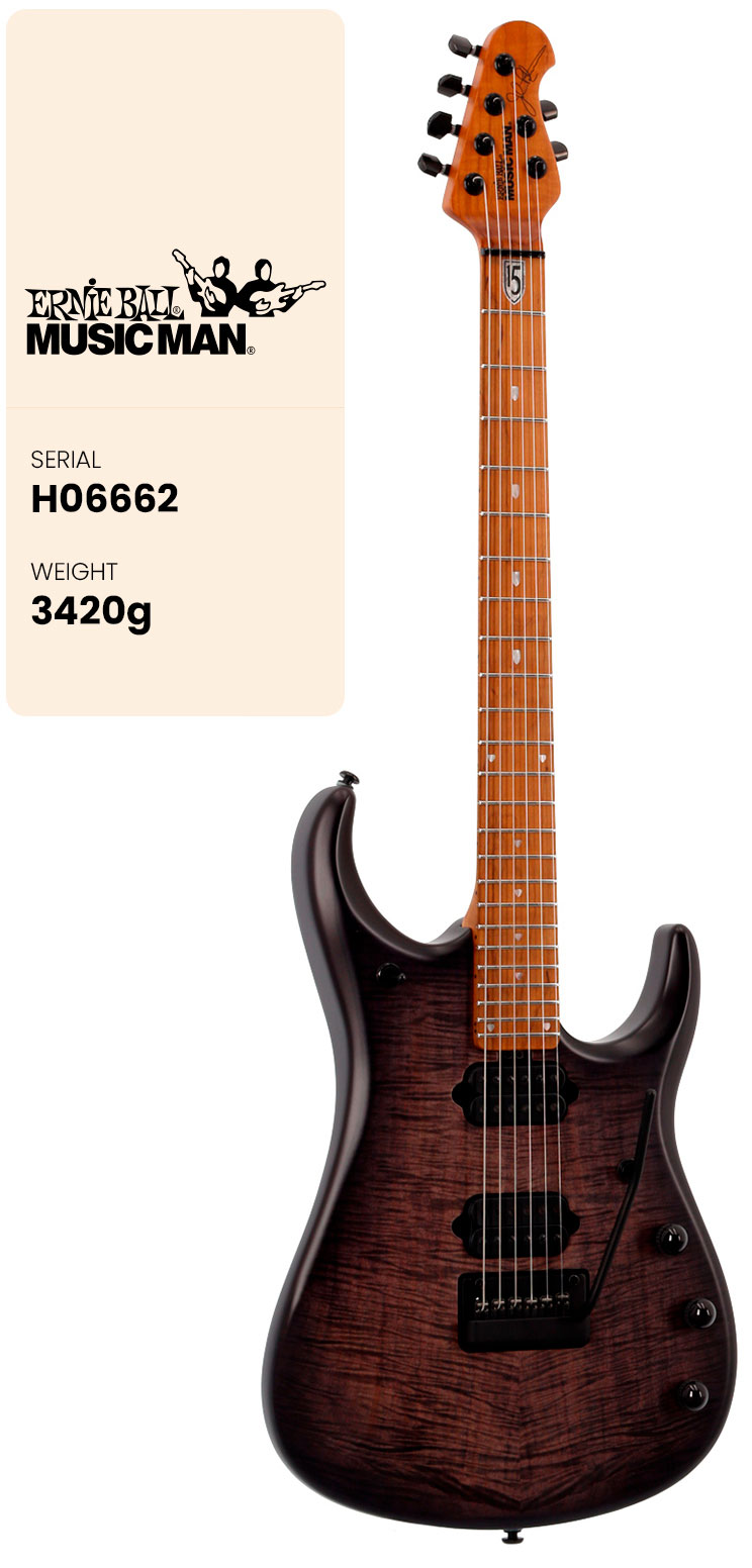 MUSIC MAN Jp15 Trans Black Flame #H06662