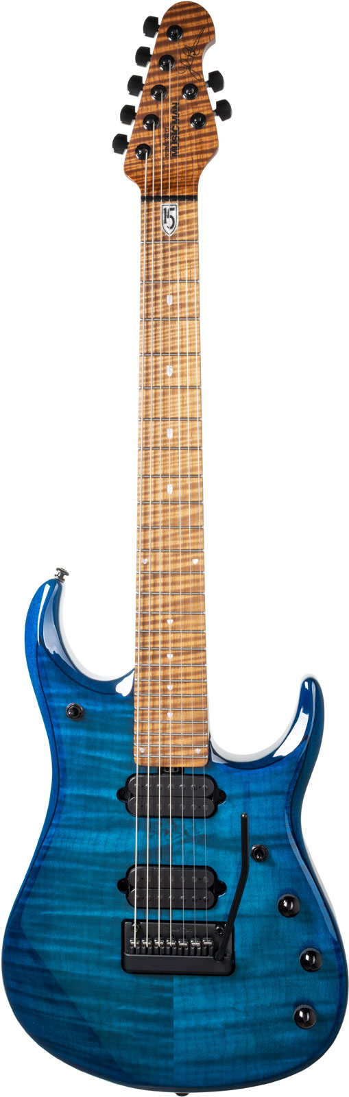 MUSIC MAN JP15 7 String - Ultramarine Flame
