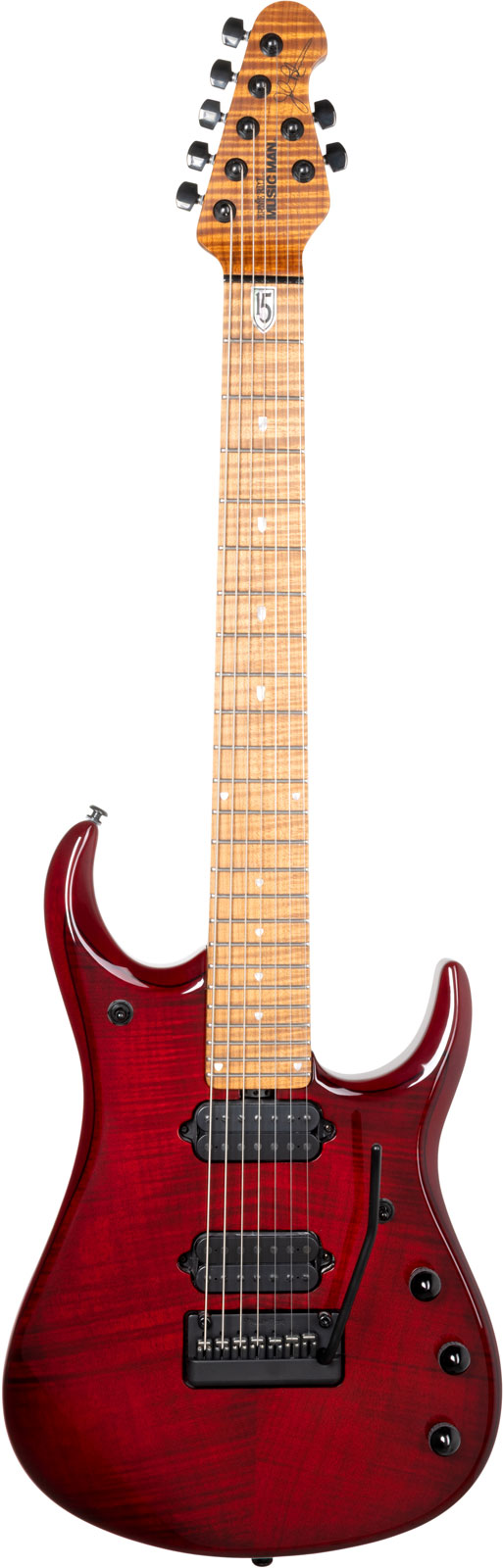 MUSIC MAN JP15 7 String - Red Tide Flame