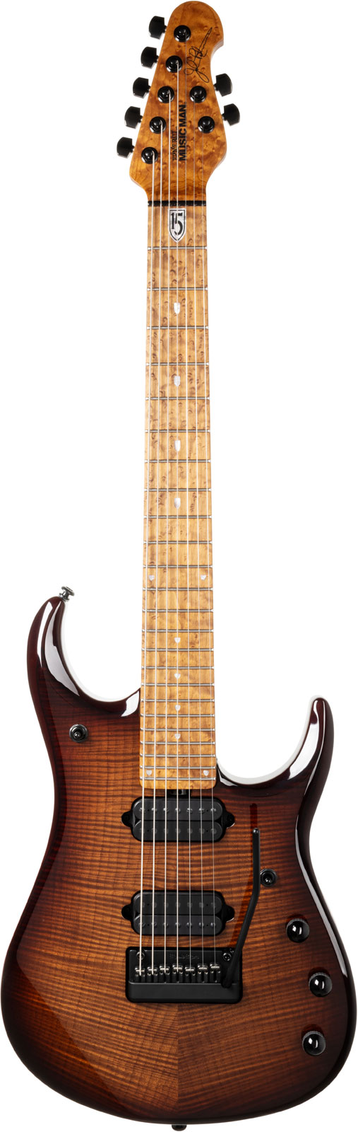 MUSIC MAN JP15 7 String - Amber Waves Flame