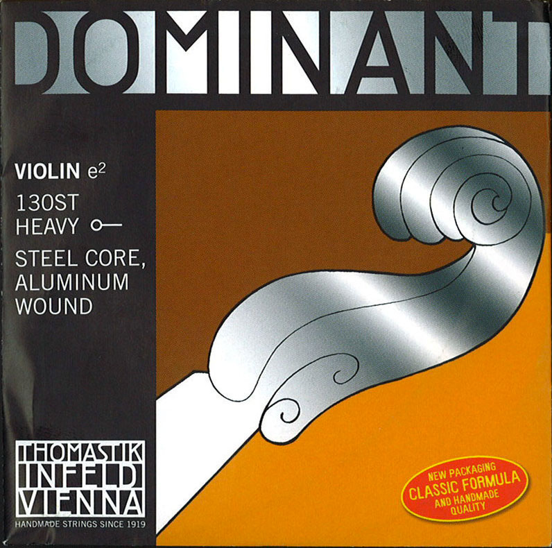 THOMASTIK STRINGS VIOLIN DOMINANT SOLID CORE NYLON HARD 130ST