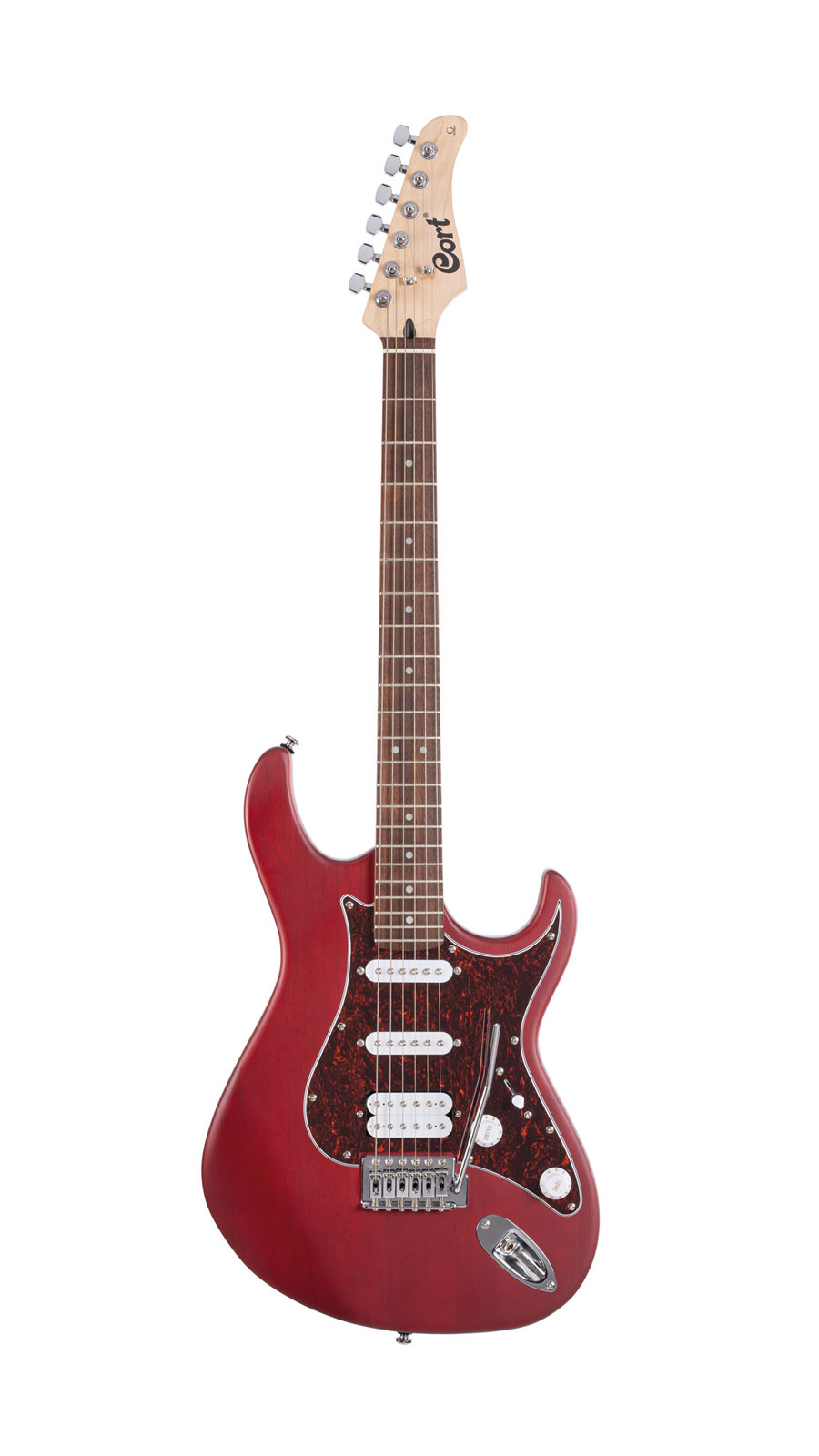 CORT Guitare G110 Bordeaux Pores Ouverts