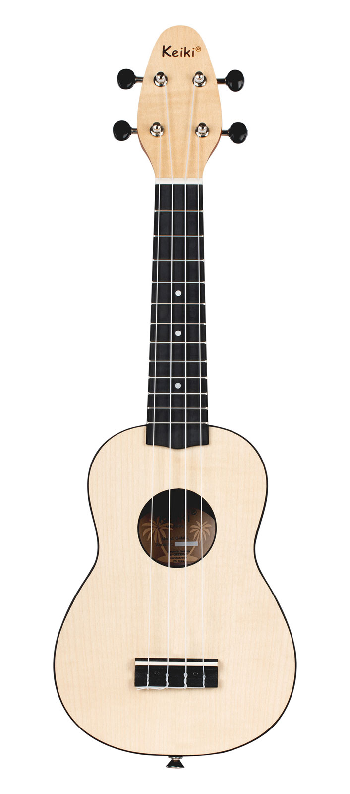 KEIKI BY ORTEGA Pack Ukulele Soprano Keiki Erable Lh